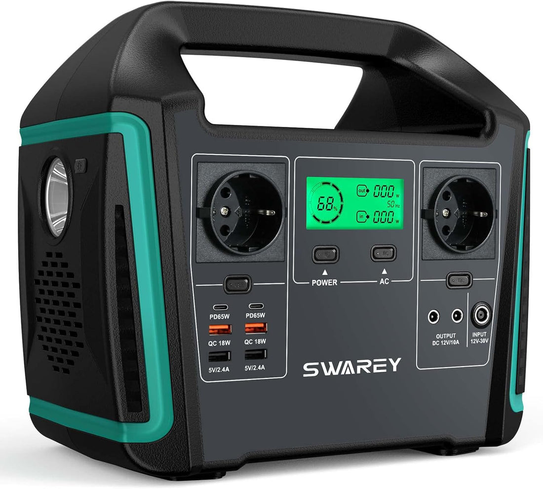 Générateur Electrique Portable 1000W Batterie Externe 220V Super Silencieux Sortir AC/USB/Type-C/QC 3.0