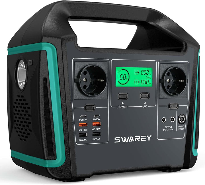 Générateur Electrique Portable 1000W Batterie Externe 220V Super Silencieux Sortir AC/USB/Type-C/QC 3.0