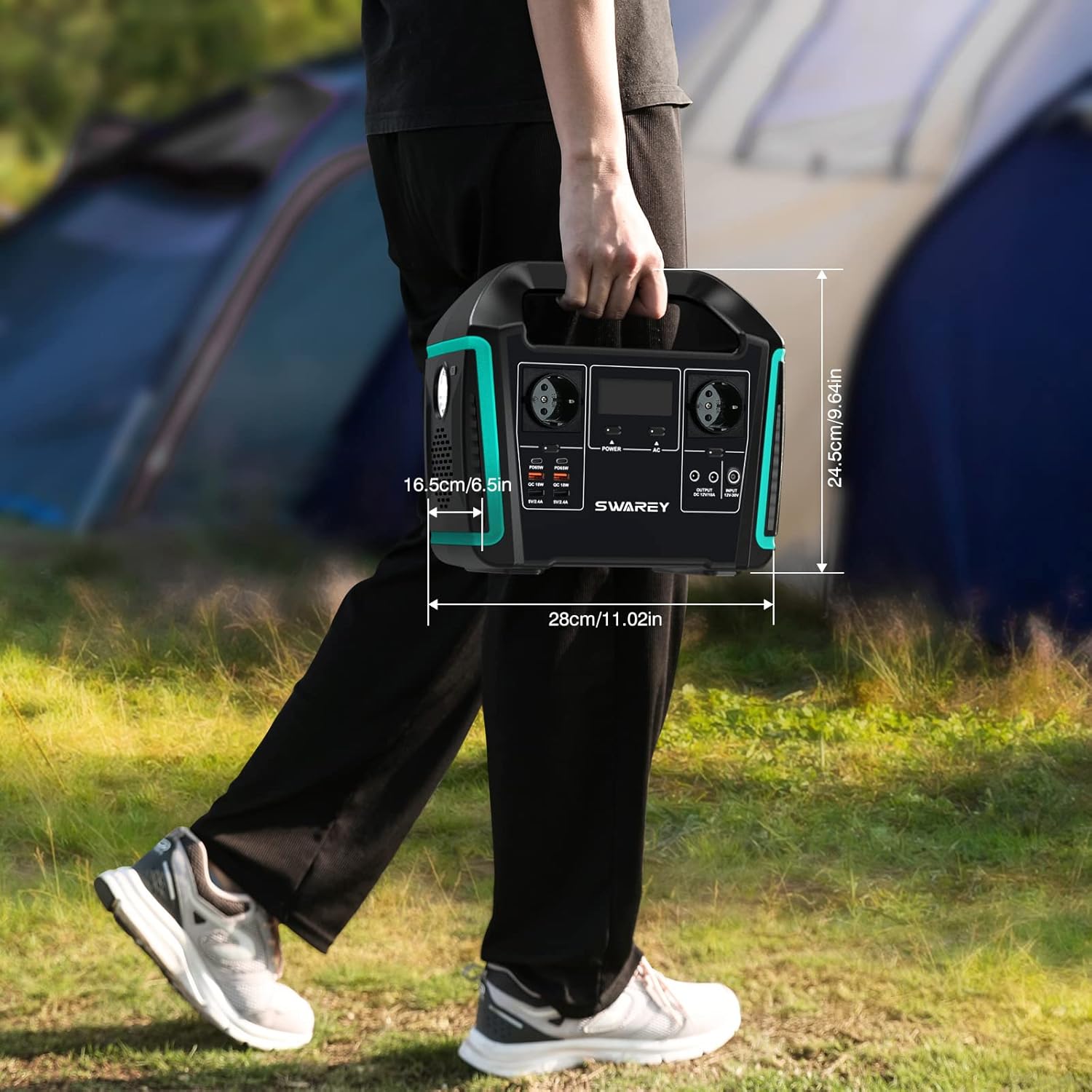 Générateur Electrique Portable 1000W Batterie Externe 220V Super Silencieux Sortir AC/USB/Type-C/QC 3.0