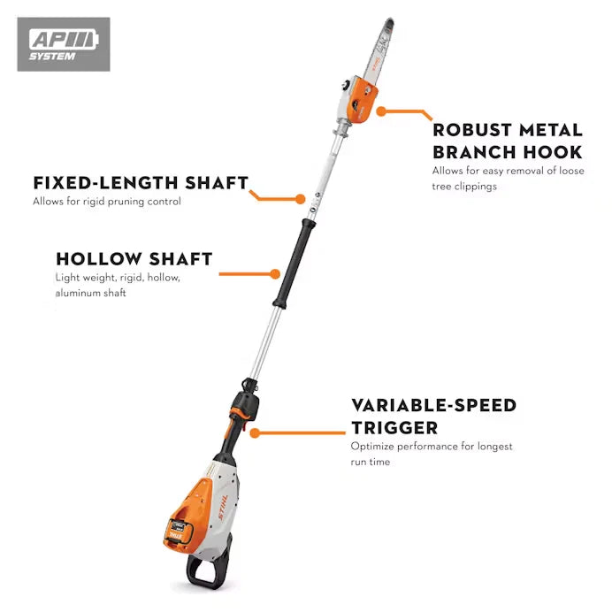Perche ￩lagage ￠ batterie HTA 150 STIHL