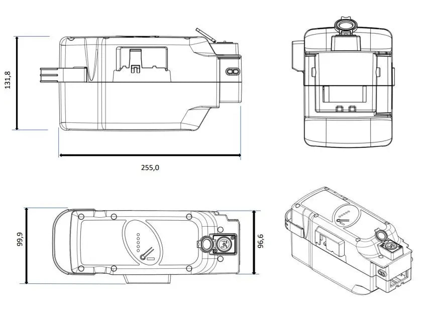 E-Bike Vision - EBV Batterie compatible Panasonic 26 V