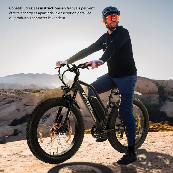 Vélo électrique SPATIAL PARROT – 26" x 4 – 500W / 1000W peak