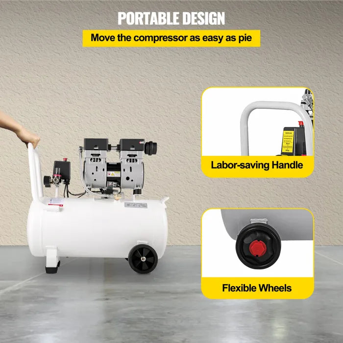 Compresseur d’air DUOKU KYJ-6554 – 50L Ultra silencieux – 750W