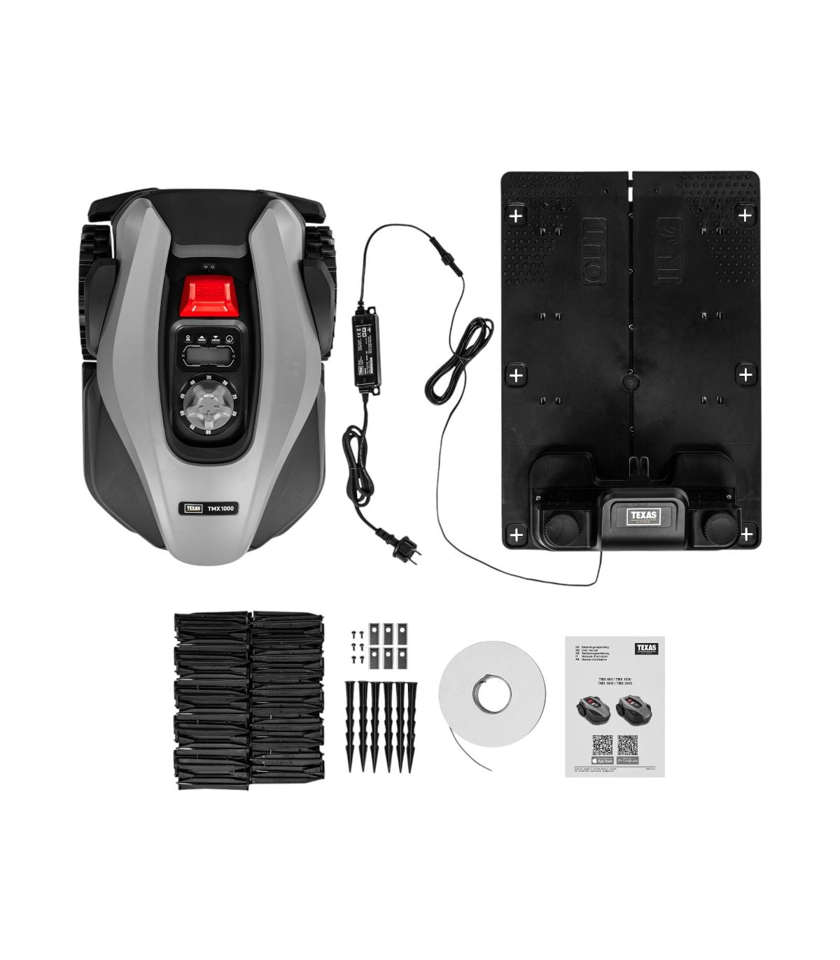 Robot tondeuse 1000 m², pilotage mobile par Wi-Fi – TEXAS TMX1000